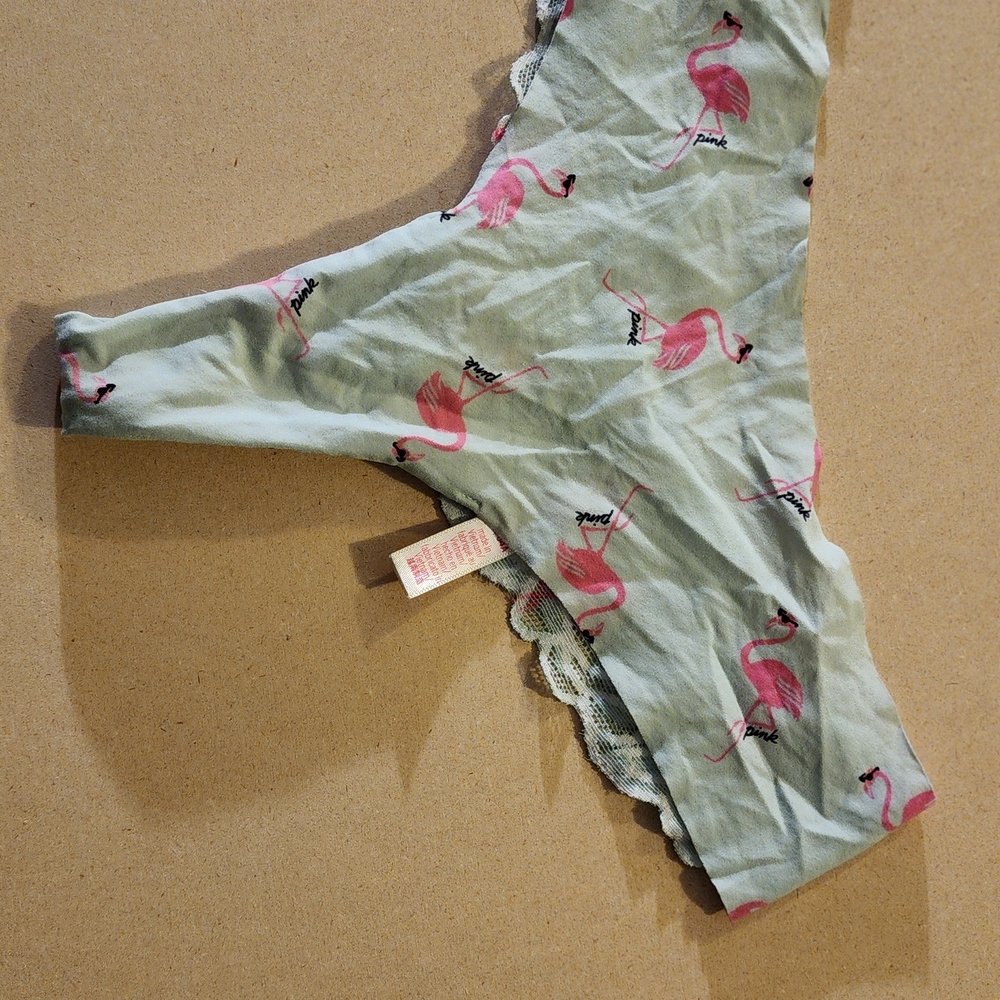 Victoria's Secret Kids Flamingo Print Bottoms - Pink and Green